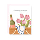 I love you so much Picnic Basket Card